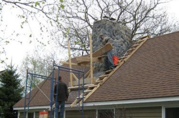 Field Stone Chimney Restoration