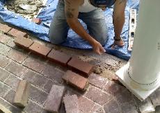 brick landing installation