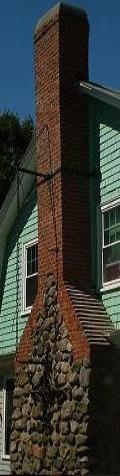 Chimney Restored by Maine Mason