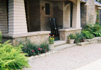 Granite porch